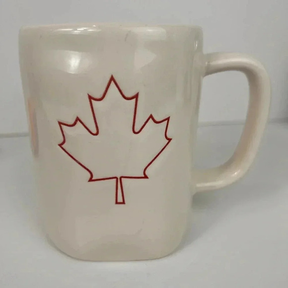 Rae Dunn Maple Leaf “EH” coffee mug, Canadiana Collectible Holiday Gift NEW - Picture 2 of 8